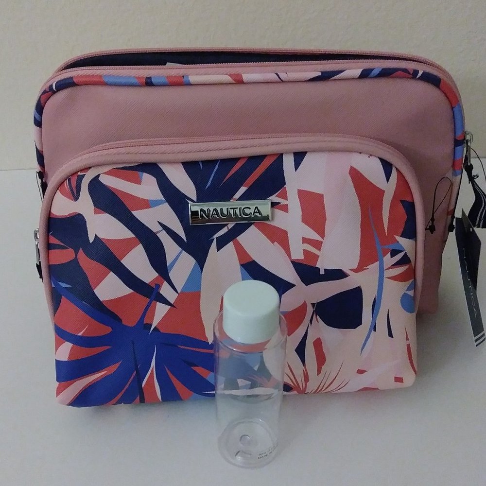 Nautica 2 PC Travel Cosmetic Bag